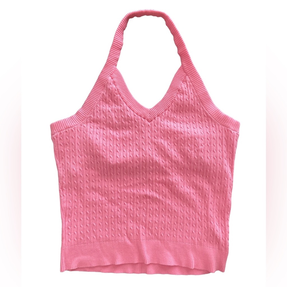 NWT Pink Lilly Pulitzer Cable-knit Sweater Tank, large